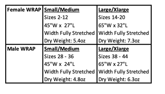 THE WRAP for Females - Aqua Blue