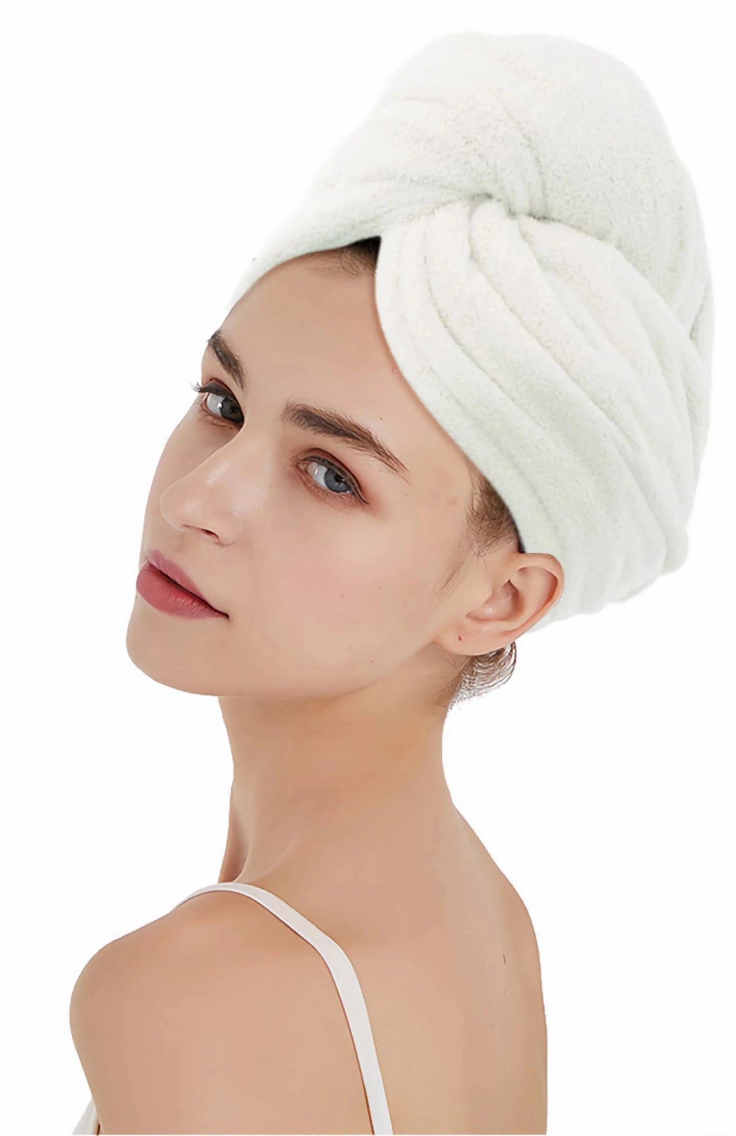 Microfiber Hair Drying Towel Cap – Quick-Dry Super Absorbent Wrap