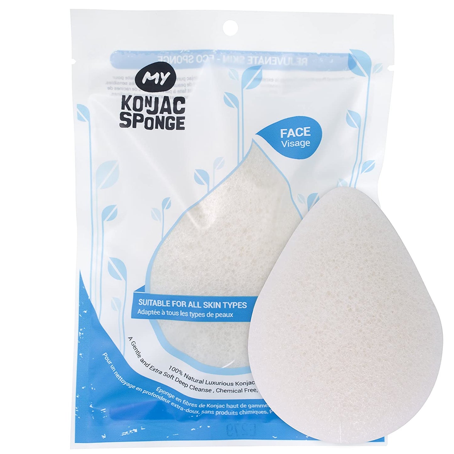 My Konjac Sponge - Six Wave: Experience the Textured Difference for a Spa-Like Clean