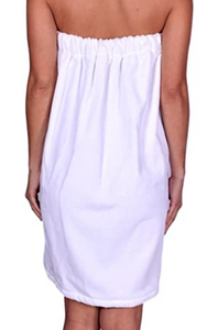 Spa Towel Wrap - easily slip on before The Wrap is slipped off
