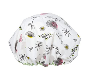 Shower Cap with Terry Cloth - keep head warm in the shower